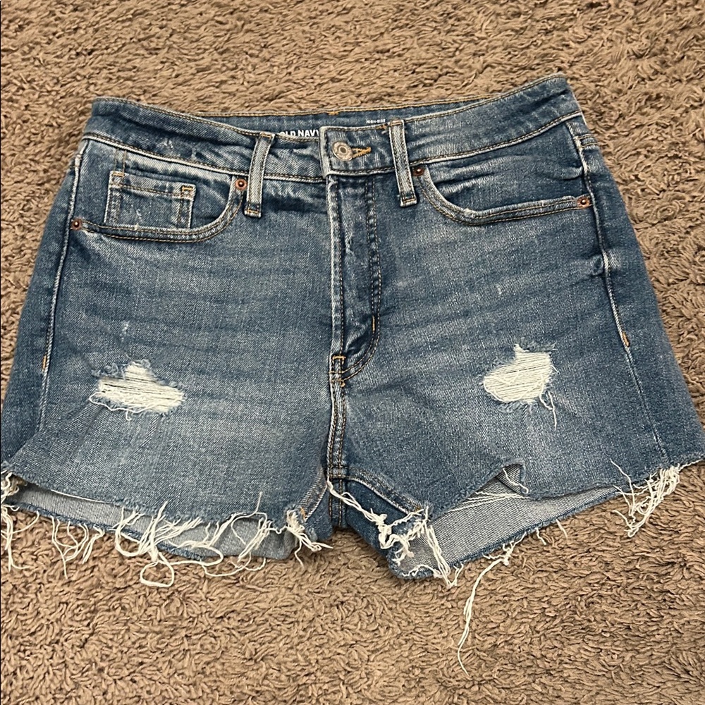 Old Navy Women's Distressed Blue Jean Shorts